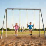 2 Pack Swings Seats Heavy Duty 66 Chain Plastic Coated Playground Swing
