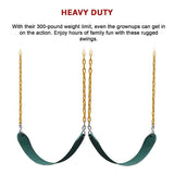 2 Pack Swings Seats Heavy Duty 66 Chain Plastic Coated Playground Swing