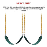 2 Pack Swings Seats Heavy Duty 66 Chain Plastic Coated Playground Swing - Close-Up Angle