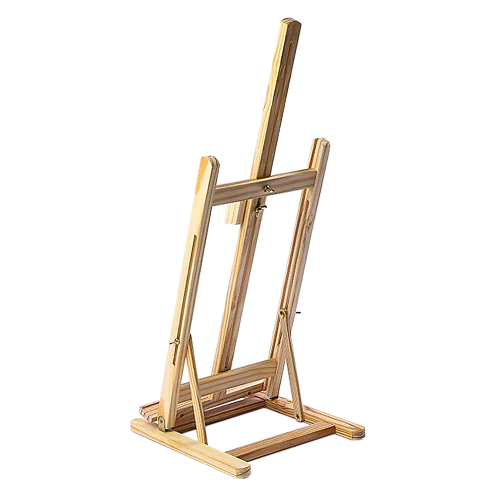 Tabletop Easel Wood Studio H Frame Artist Painting Display Stand For Art Wedding Shop Use