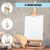 Tabletop Easel Wood Studio H-Frame Artist Art Display Painting Shop Tripod Stand Wedding - Low Angle