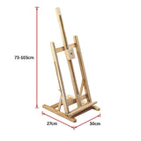 Tabletop Easel Wood Studio H-Frame Artist Art Display Painting Shop Tripod Stand Wedding - Extra Image