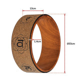 Yoga Pilates Wheel Cork Circle Prop Back Chest Hips Abdomen Stretch Roller - Extra Image