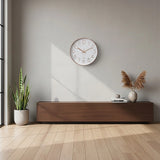 Modern Rose Gold Wall Clock ??Silent Non-Ticking Quartz Battery Operated Design