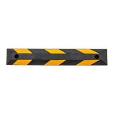90cm Heavy Duty Rubber Curb Parking Guide Wheel Driveway Stopper Reflective Yellow - 45-Degree Angle
