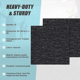 5m2 Box of Premium Carpet Tiles Commercial Domestic Office Heavy Use Flooring Charcoal - Extra Image