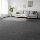 5m2 Box of Premium Carpet Tiles Commercial Domestic Office Heavy Use Flooring Charcoal - Front View