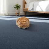 5m2 Box of Premium Carpet Tiles Commercial Domestic Office Heavy Use Flooring Blue - 45-Degree Angle