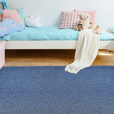 5m2 Box of Premium Carpet Tiles Commercial Domestic Office Heavy Use Flooring Blue - Front View