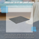 5m2 Box of Premium Carpet Tiles Commercial Domestic Office Heavy Use Flooring Grey - Rear View