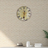 Large Vintage Wall Clock Kitchen Office Retro Timepiece - Front View