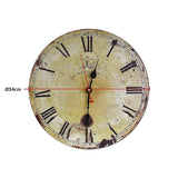 Large Vintage Wall Clock Kitchen Office Retro Timepiece - Low Angle