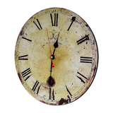 Large Vintage Wall Clock Kitchen Office Retro Timepiece - Top-Down View