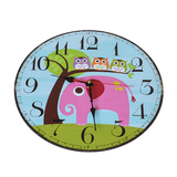Large Kids Wall Clock - Top-Down View