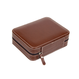 4 Watch Box Display Travel Case PU Leather - Close-Up Angle