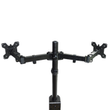 Dual LCD Monitor Desk Mount Stand Adjustable Fits 2 Screens Up To 27