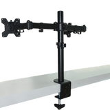 Dual LCD Monitor Desk Mount Stand Adjustable Fits 2 Screens Up To 27
