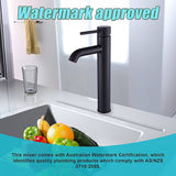 Tall Basin Mixer Tap Faucet -Kitchen Laundry Bathroom Sink - 45-Degree Angle