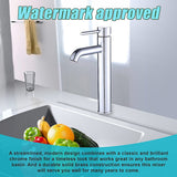 Tall Basin Mixer Tap Faucet -Kitchen Laundry Bathroom Sink - Top-Down View
