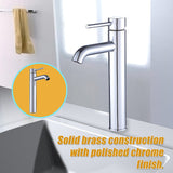 Tall Basin Mixer Tap Faucet -Kitchen Laundry Bathroom Sink - Low Angle