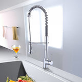 Basin Mixer Pull-Out Kitchen Tap Faucet Laundry Sink - Front View