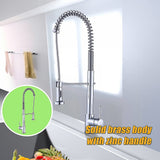 Basin Mixer Pull-Out Kitchen Tap Faucet Laundry Sink - 45-Degree Angle