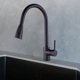 Basin Mixer Pull-Down Tap Faucet -Kitchen Laundry Bathroom Sink - Front View