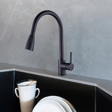 Basin Mixer Pull-Down Tap Faucet -Kitchen Laundry Bathroom Sink - Low Angle