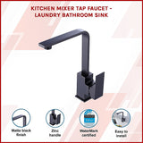 Kitchen Mixer Tap Faucet - Laundry Bathroom Sink - Side View