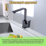 Kitchen Mixer Tap Faucet - Laundry Bathroom Sink - 45-Degree Angle