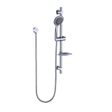 Hand Held Shower Rail Soap Dish Bathroom Set - Rear View