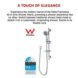 Hand Held Shower Rail Soap Dish Bathroom Set - Extra Image