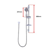 Hand Held Shower Rail Soap Dish Bathroom Set - Extra Image