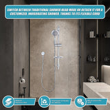 Hand Held Shower Rail Soap Dish Bathroom Set - Extra Image