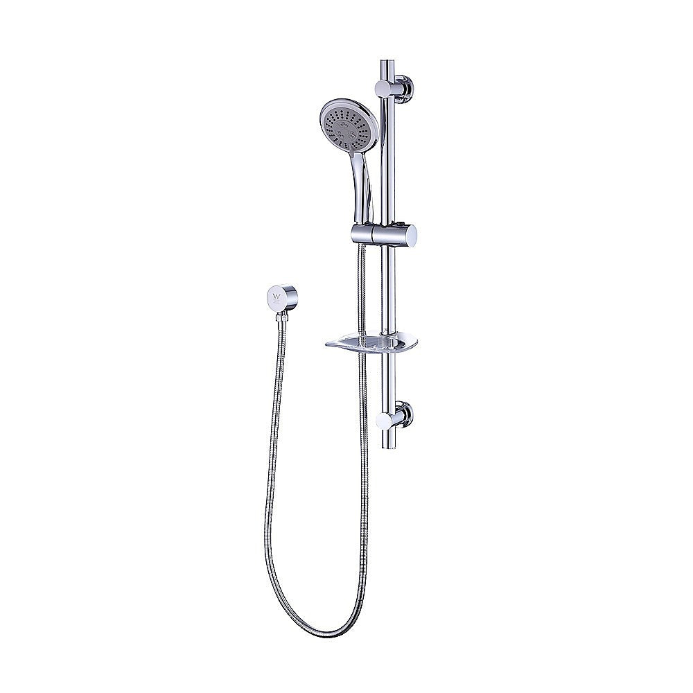 Hand Held Shower Rail Soap Dish Bathroom Set