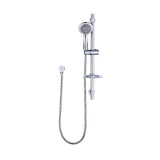 Hand Held Shower Rail Soap Dish Bathroom Set - Rear View