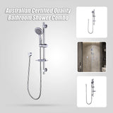 Hand Held Shower Rail Soap Dish Bathroom Set - Close-Up Angle