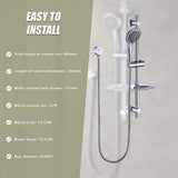 Hand Held Shower Rail Soap Dish Bathroom Set - Extra Image