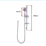 Hand Held Shower Rail Soap Dish Bathroom Set - Extra Image