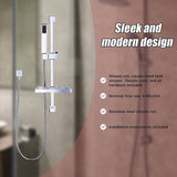 Hand Held Shower Rail Soap Dish Bathroom Set - Extra Image