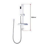Hand Held Shower Rail Soap Dish Bathroom Set - Extra Image