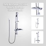 Hand Held Shower Rail Soap Dish Bathroom Set