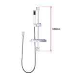 Hand Held Shower Rail Soap Dish Bathroom Set - Extra Image