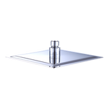 200mm Shower Head Square 304SS Polished Chrome Finish - Top-Down View
