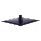 200mm Shower Head Square 304SS Electroplated Matte Black Finish - Low Angle