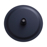 200mm Shower Head Round 304SS Electroplated Matte Black Finish - Top-Down View