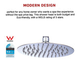 200mm Shower Head Round 304SS Polished Chrome Finish - Extra Image