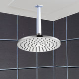 Shower Head Arm Wall Connector Square Bathroom Rainforest ShowerHead - Front View