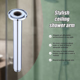 Shower Head Arm Wall Connector Round Bathroom Rainforest ShowerHead - Extra Image