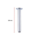 Shower Head Arm Wall Connector Round Bathroom Rainforest ShowerHead - Extra Image